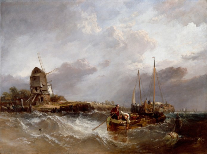 Clarkson Stanfield RA On the Scheldt near Leiskenshoeck: a Squally Day 1837