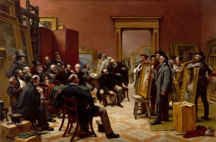 Charles West Cope RA The Council of the Royal Academy selecting Pictures for the Exhibition, 1875 1876