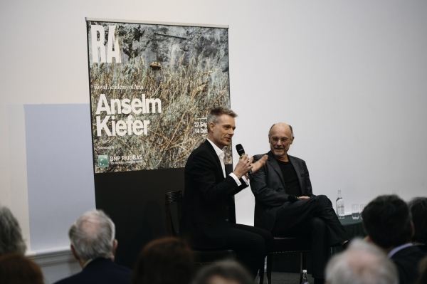 Tim Marlow and Anselm Kiefer in conversation at the Royal Academy.